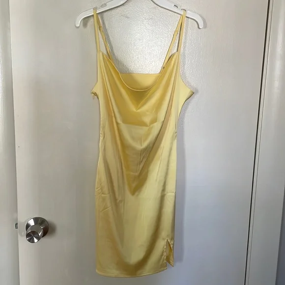 Shein Dresses | Shein Yellow Slip Dress | Color: Yellow | Size: S | Mhawes6's Closet